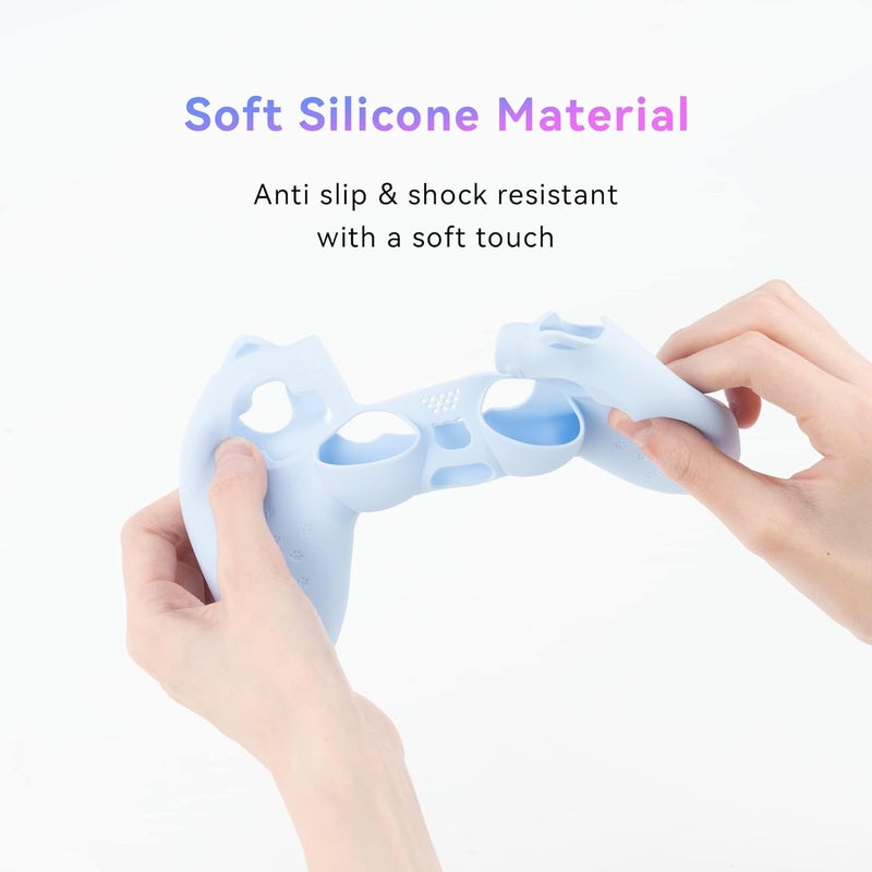 GEEKSHARE Cat Paw Silicone Skin - Compatible with PlayStation4 Wireless Controller, Anti-Slip Protective Cover Case for Gaming Controllers (Blue) - Image 4